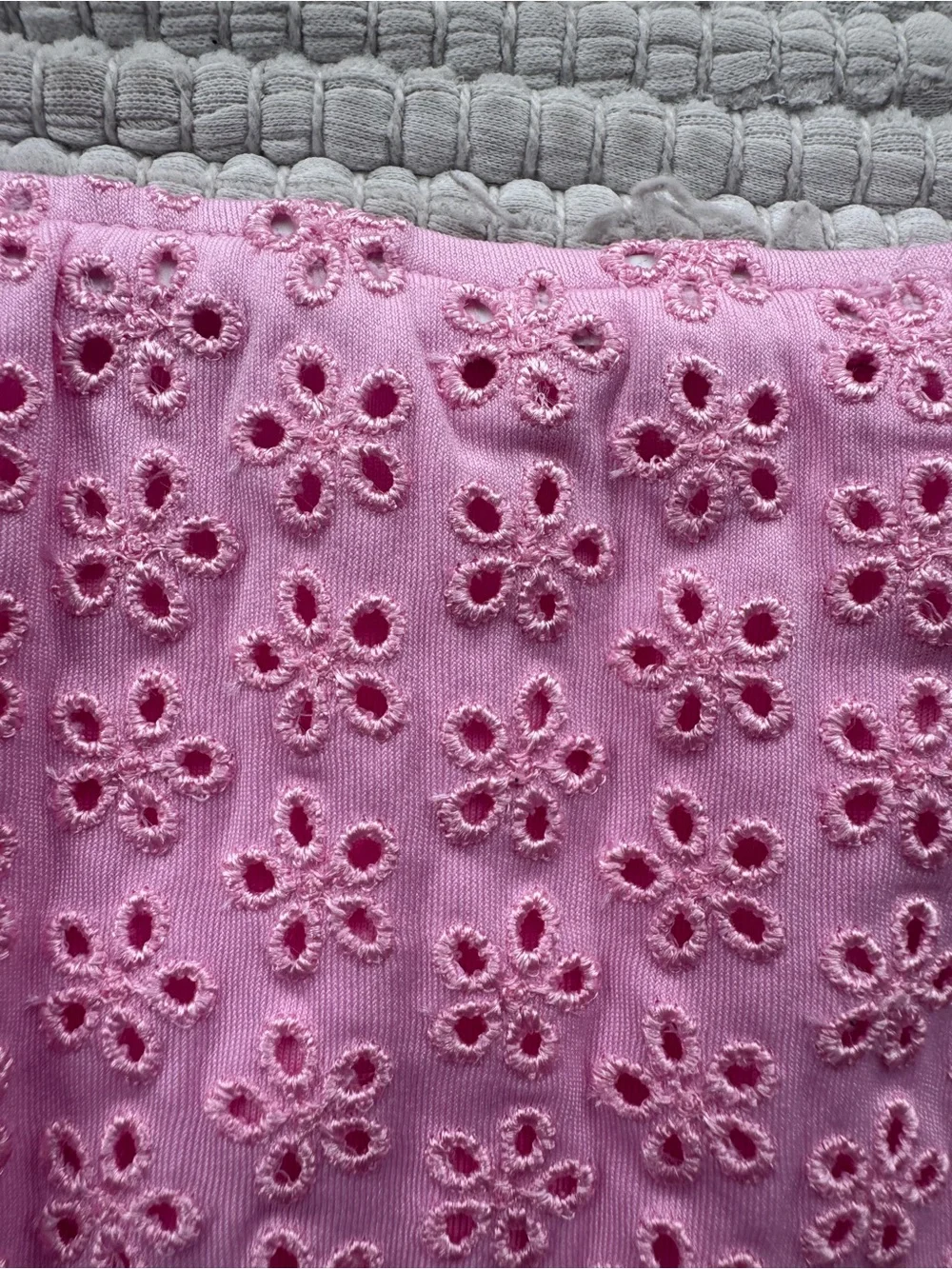 PINK x Frankies Bikinis Eyelet Balconette Bikini Set NWT XL